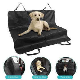 Extra Large Car Cushion, Portable Protective Pad With 4 Handles, Foldable Travel Gadget, Interior Dirt-resistant Mat, Waterproof, Universal For D (Option: Black)