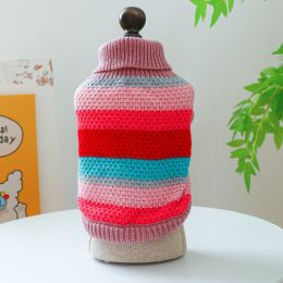 Pet Ring Comfortable Color Stripes Colorful Sweater (Option: Color Stripes Colorful Sweater-XS)